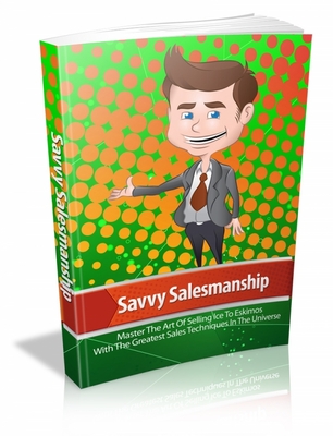 Product picture Savvy Salesmanship Master Resale Rights